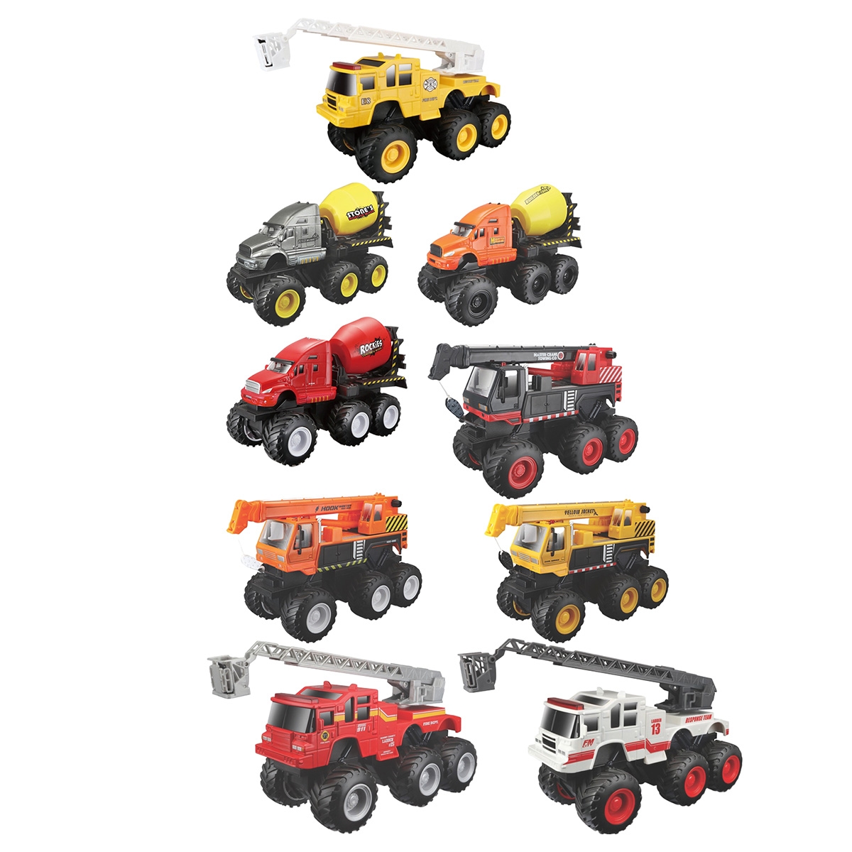 مايستو سيارة دايكاست وحش محجر فريش ميتال متنوعة للأولاد، 3-4 سنوات