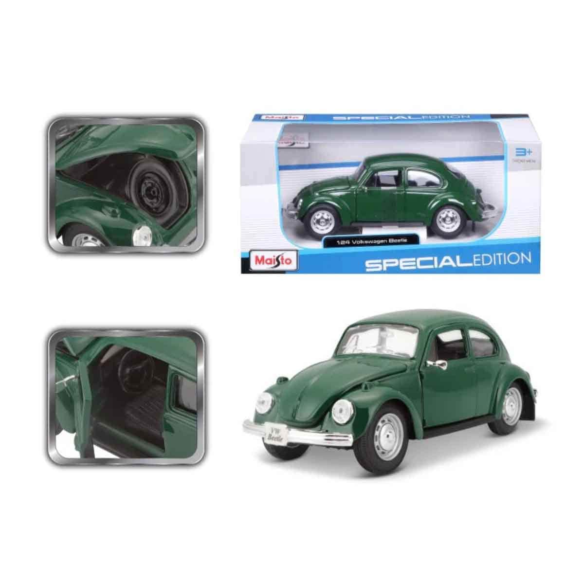 Maisto Green 1:24 Scale Volkswagen Beetle Diecast Car Boys, 3-4 Years