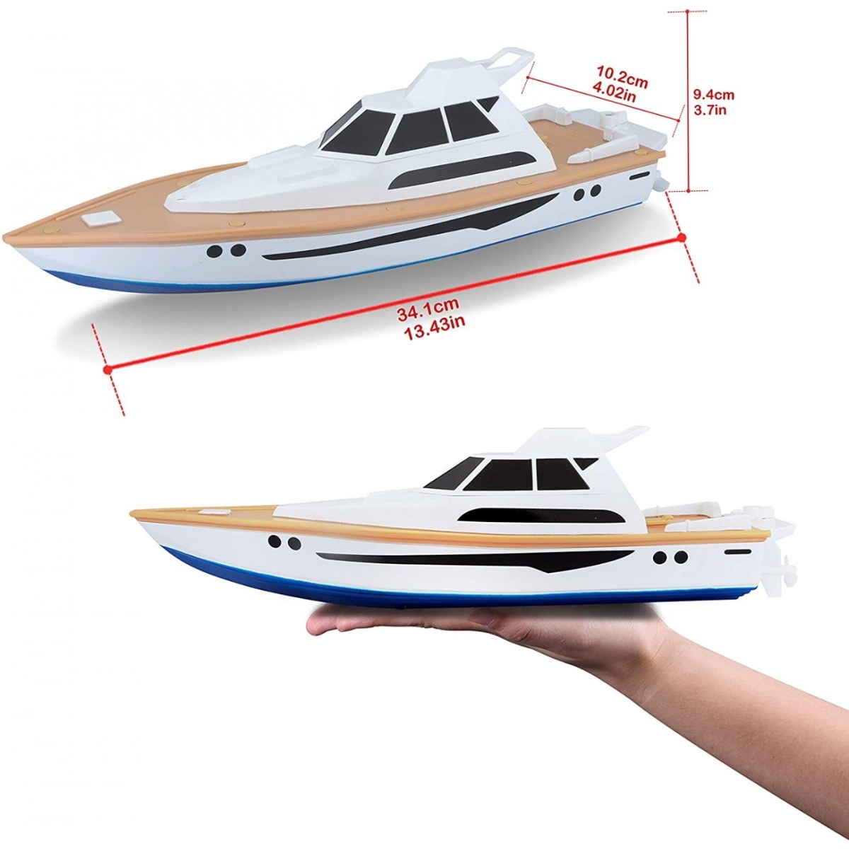 مايستو مركبة يخت فائق السرعة R/C للأولاد، 8-10 سنوات
