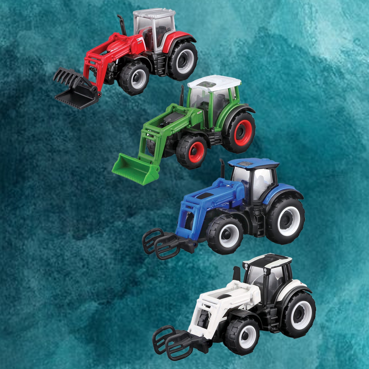 مايستو جرار صغير مع رافعة أمامية مركبات متنوعة للأولاد، 3-4 سنوات