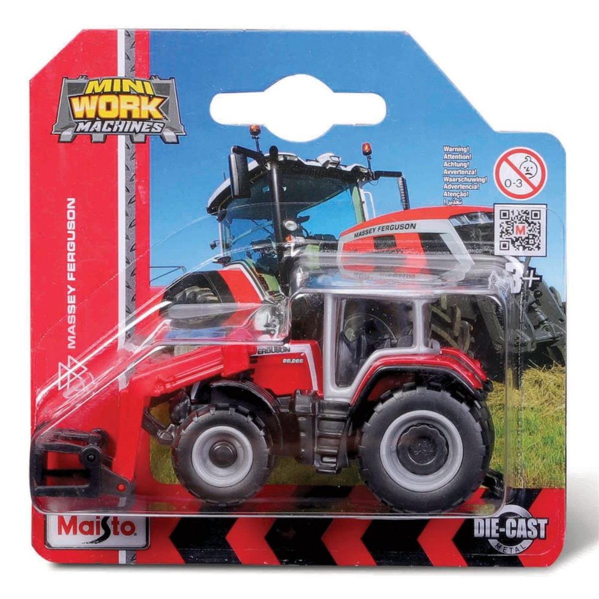 مايستو جرار صغير مع رافعة أمامية مركبات متنوعة للأولاد، 3-4 سنوات