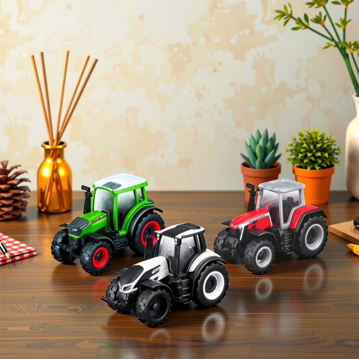 Maisto Mini Work Machines Assorted Diecast Tractor Boys, 3-4 Years