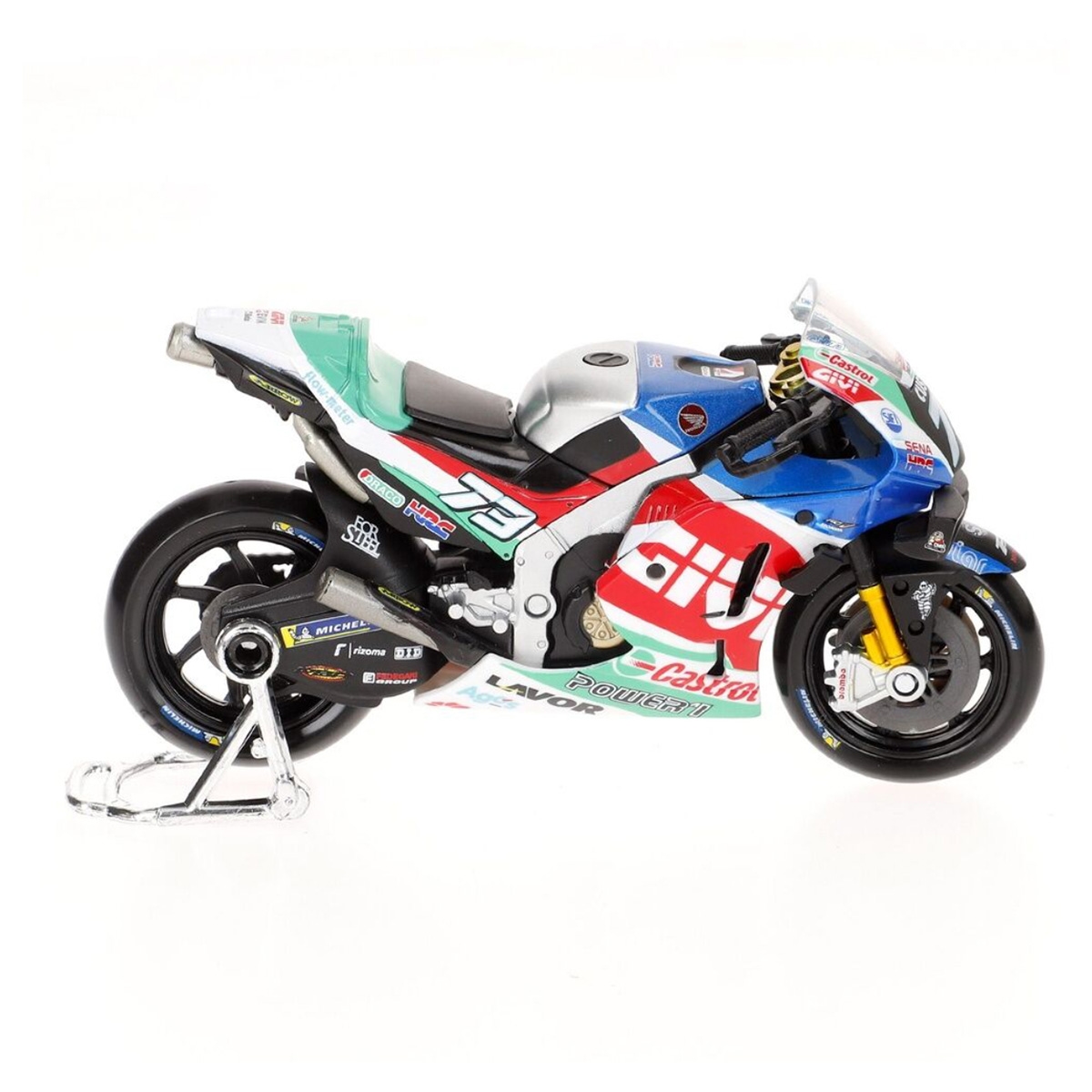 مايستو دراجة نارية موتو جي بي LCR هوندا RC2 بمقياس 1:18 معدنية، للأولاد، من عمر 3 إلى 4 سنوات