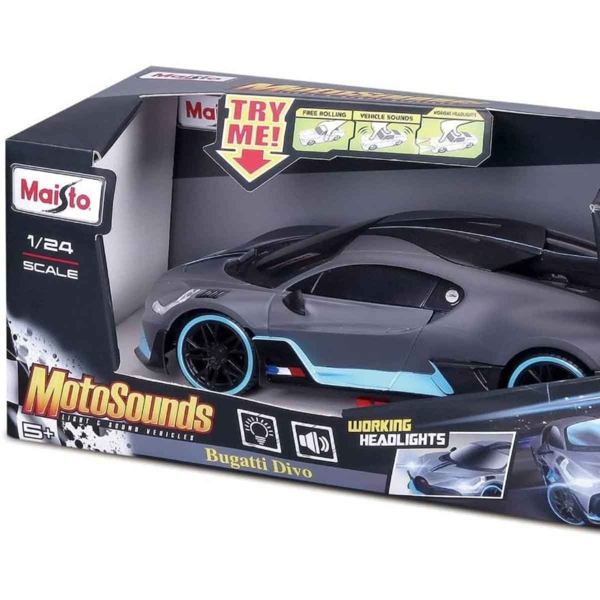 مايستو سيارة آر سي بوغاتي ديفو متعددة الألوان بمقياس 1:24 للأولاد، 5-7 سنوات