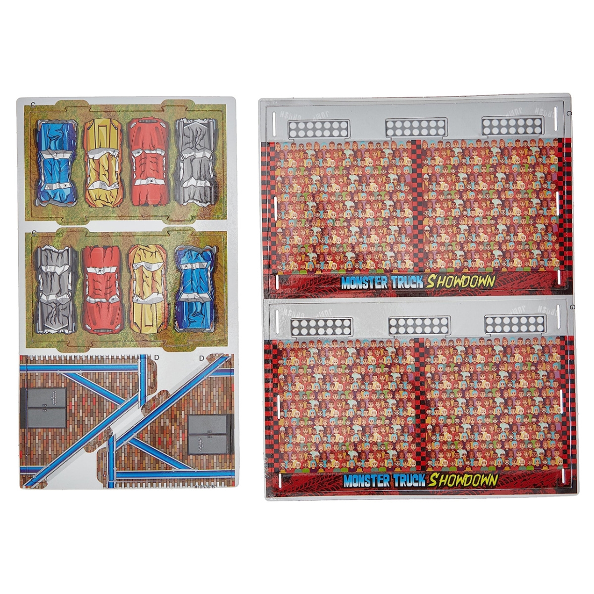 مايستو مجموعة لعب حلبة الشاحنات الضخمة للبناء واللعب للأولاد، 3-4 سنوات