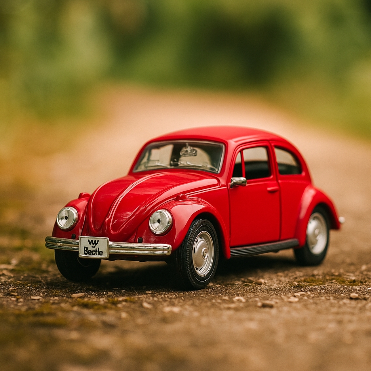 مايستو سيارة دايكاست فولكس فاجن بيتل خضراء بمقياس 1:24 للأولاد، من عمر 3 إلى 4 سنوات
