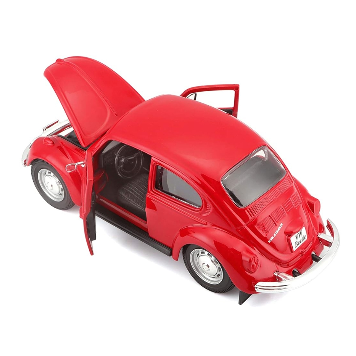 مايستو سيارة دايكاست فولكس فاجن بيتل خضراء بمقياس 1:24 للأولاد، من عمر 3 إلى 4 سنوات