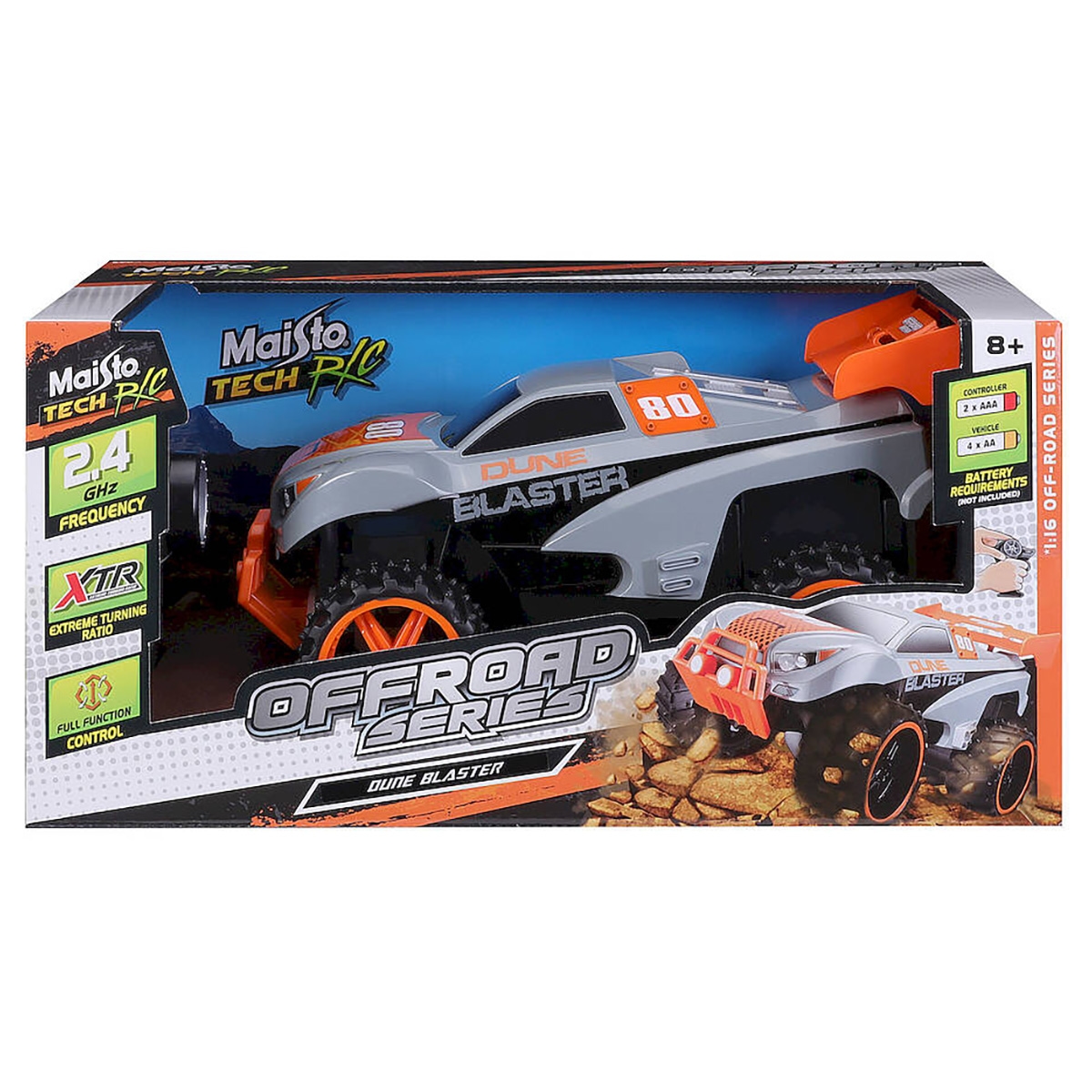 Maisto Tech R/C 1:16 Scale 2.4GHz Assorted Off-Road Dune Blaster Unisex, 8-10 Years