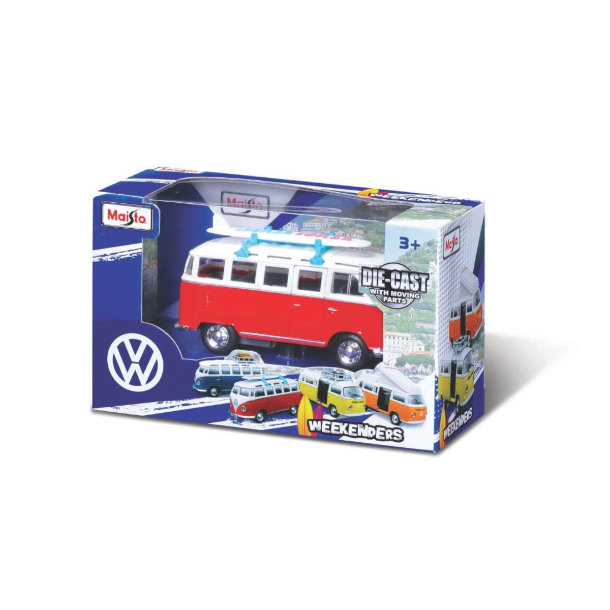 Maisto Volkswagen Weekend Series Assorted Diecast Vehicle Boys, 3-4 Years