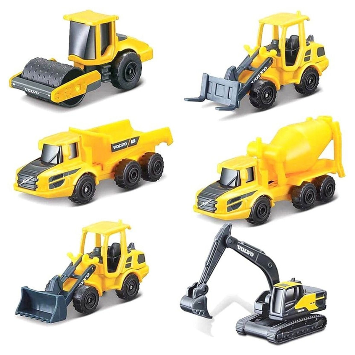 مايستو مجموعة لعب مركبات فولفو للبناء دايكاست للأولاد، 3-4 سنوات