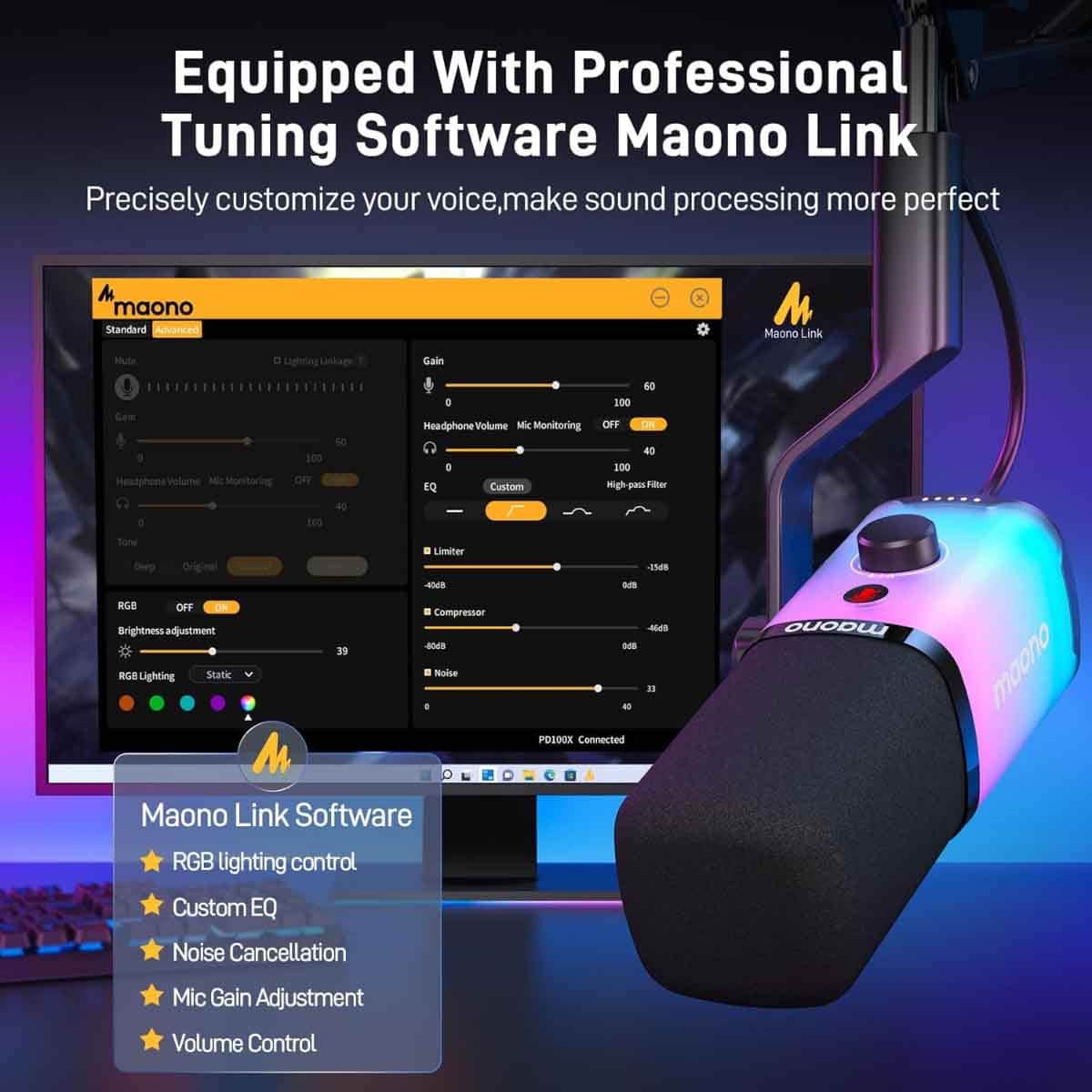 Maonocaster PD100X USB/XLR Dynamic Microphone