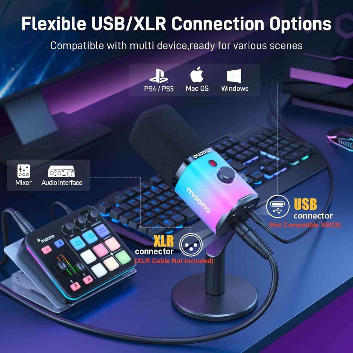 Maonocaster PD100X USB/XLR Dynamic Microphone