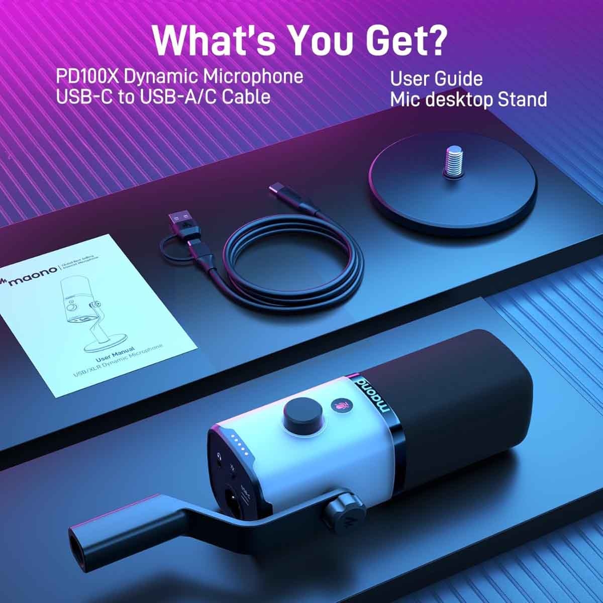 Maonocaster PD100X USB/XLR Dynamic Microphone