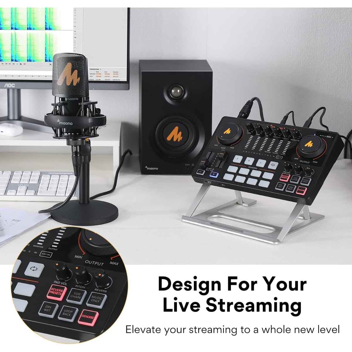 ماونوكاستر AME2 واجهة صوت للبودكاست