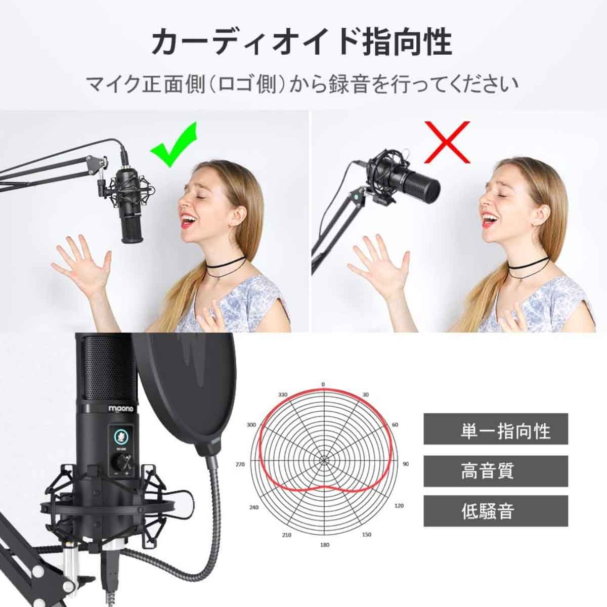 Maonocaster AU-PM421 USB Microphone Kit