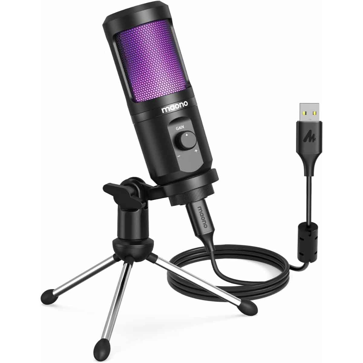Maonocaster AU-PM461TR RGB USB Gaming Microphone