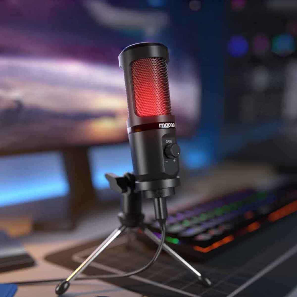 Maonocaster AU-PM461TR RGB USB Gaming Microphone