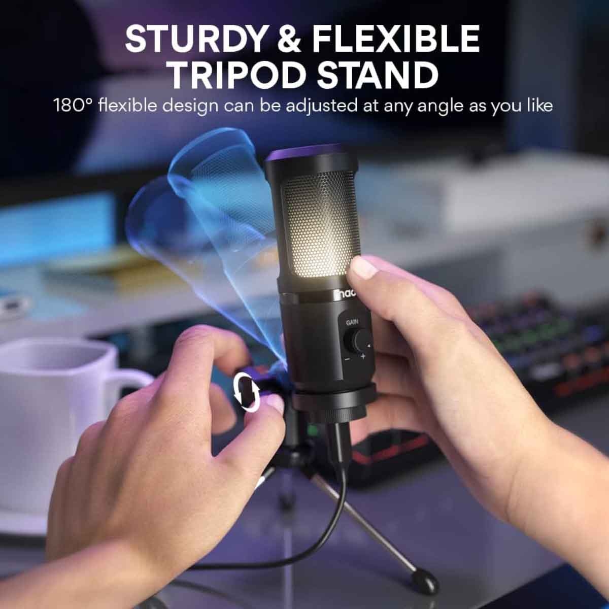 Maonocaster AU-PM461TR RGB USB Gaming Microphone