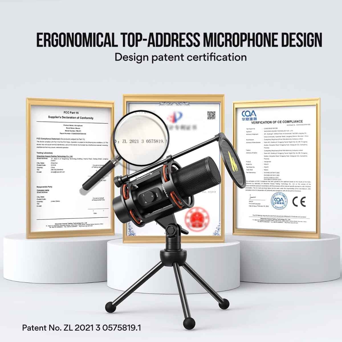 Maonocaster AU-PM471TS USB Studio Microphone Bundle