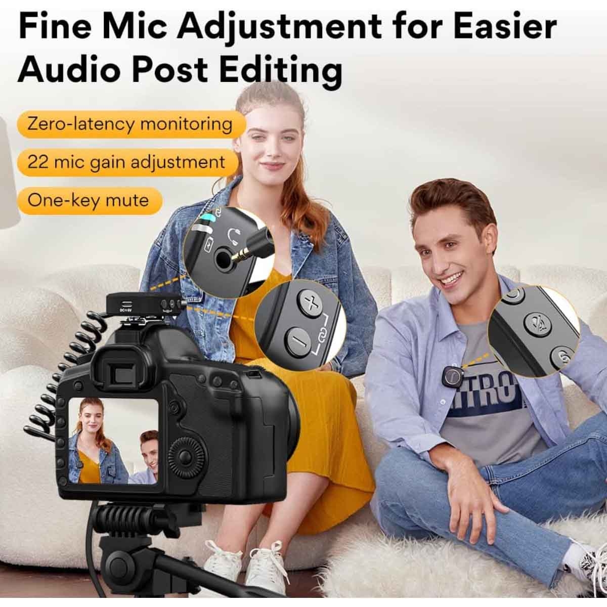 Maonocaster AU-WM820A2 Dual Person Lavalier Wireless Microphone