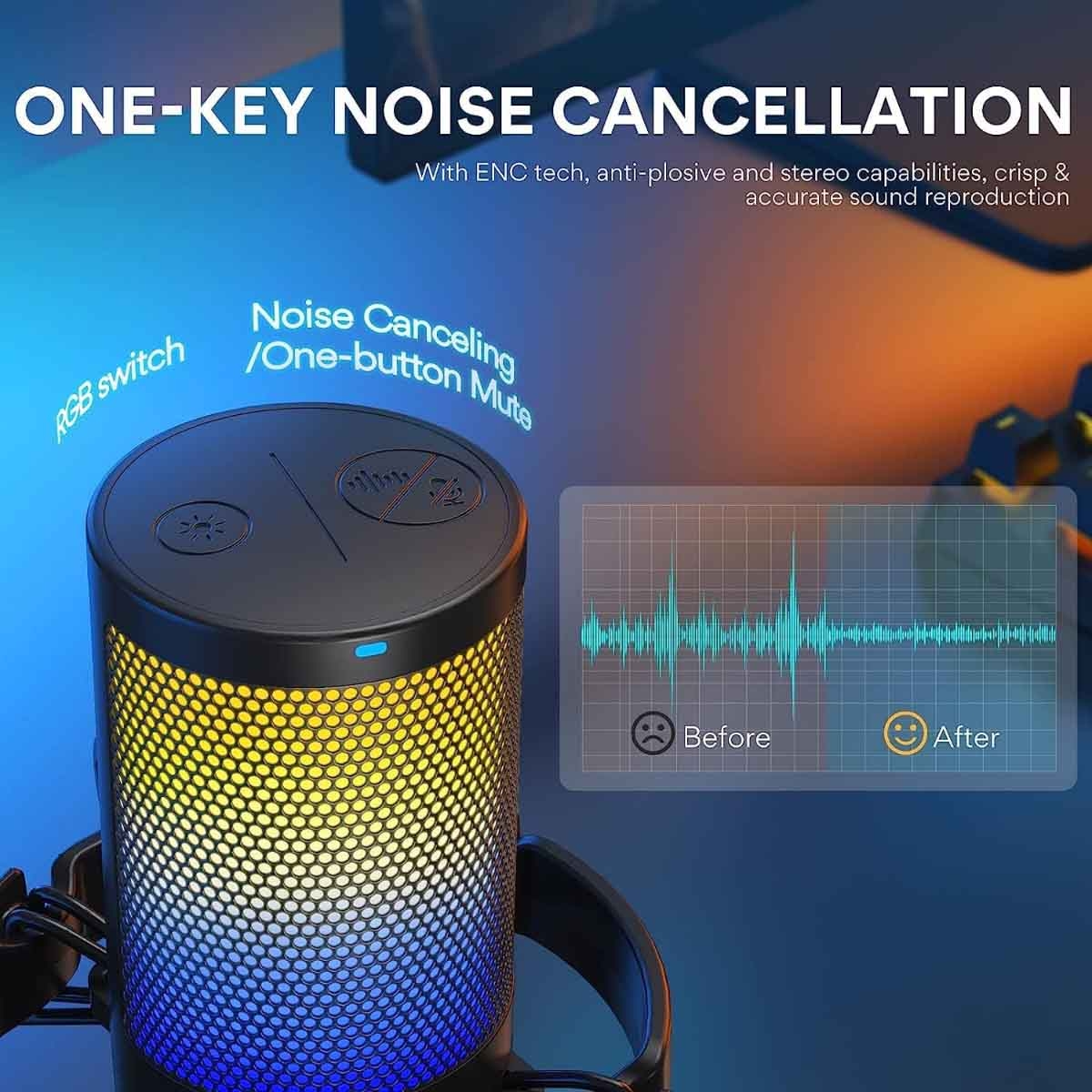 Maonocaster DM20 GamerWave USB RGB Gaming Microphone