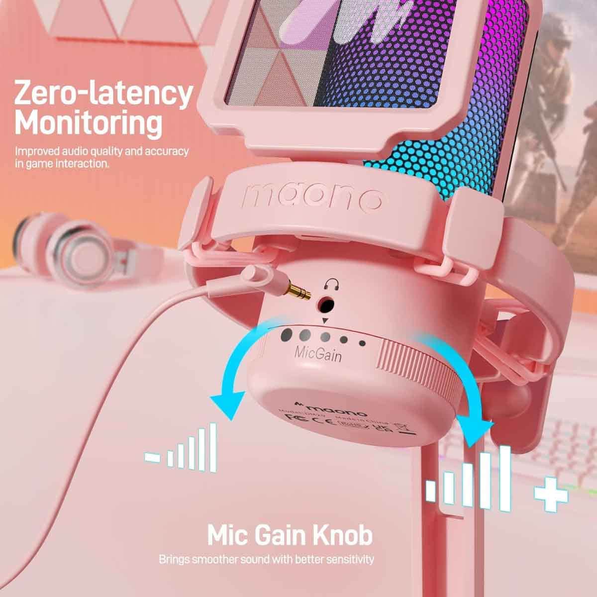 Maonocaster DM20 GamerWave USB RGB Gaming Microphone