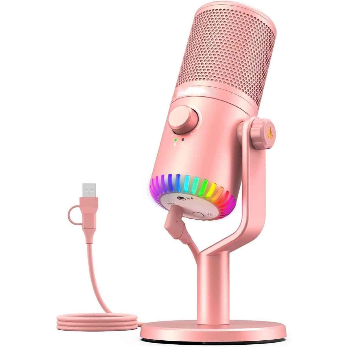 ماونوكاستر DM30 وردي ميكروفون كوندينسر USB قابل للبرمجة