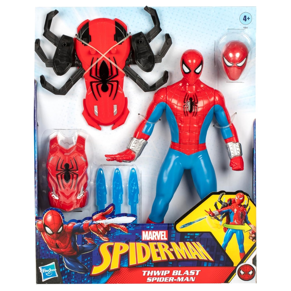 Marvel 11″ Thwip Blast Spider-Man Action Figure Unisex, 5-7 Years