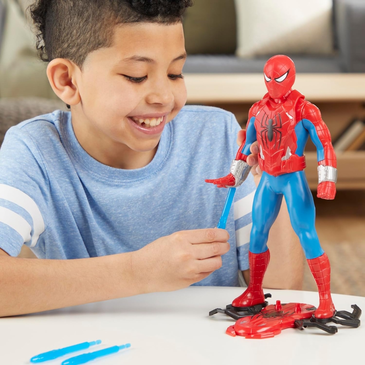 Marvel 11″ Thwip Blast Spider-Man Action Figure Unisex, 5-7 Years