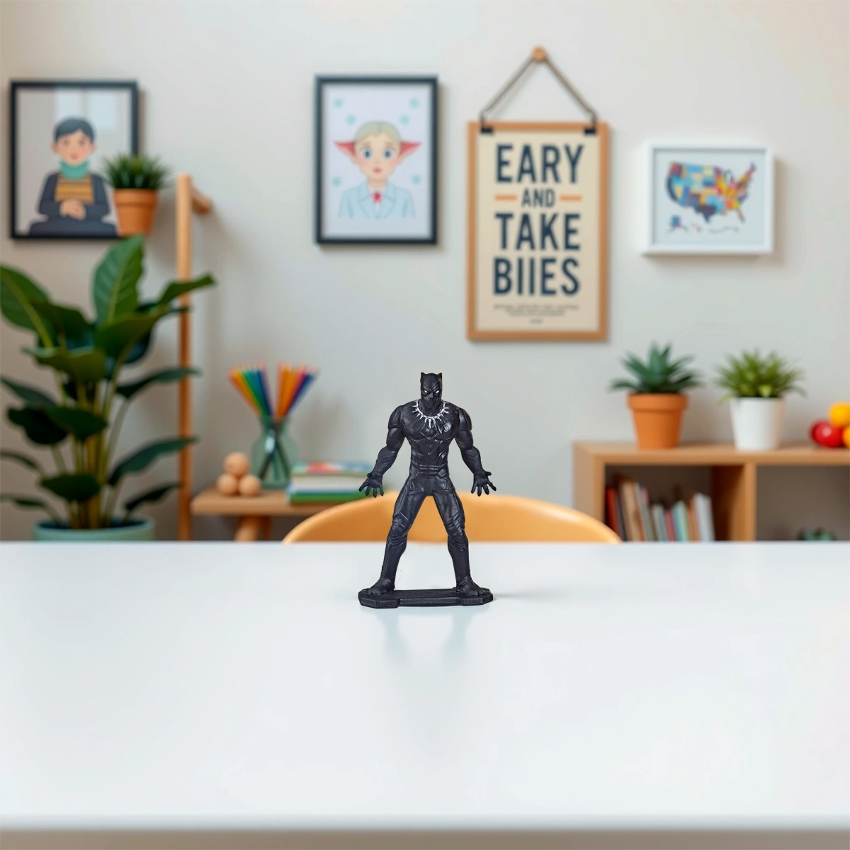 Marvel 2.5" Black Panther Character Action Figure Unisex, 5-7 Years