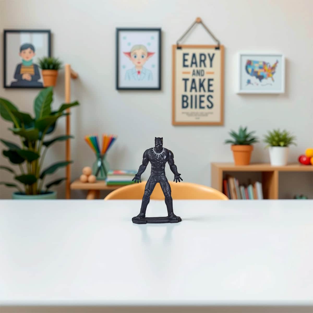 Marvel 2.5" Black Panther Character Action Figure Unisex, 5-7 Years