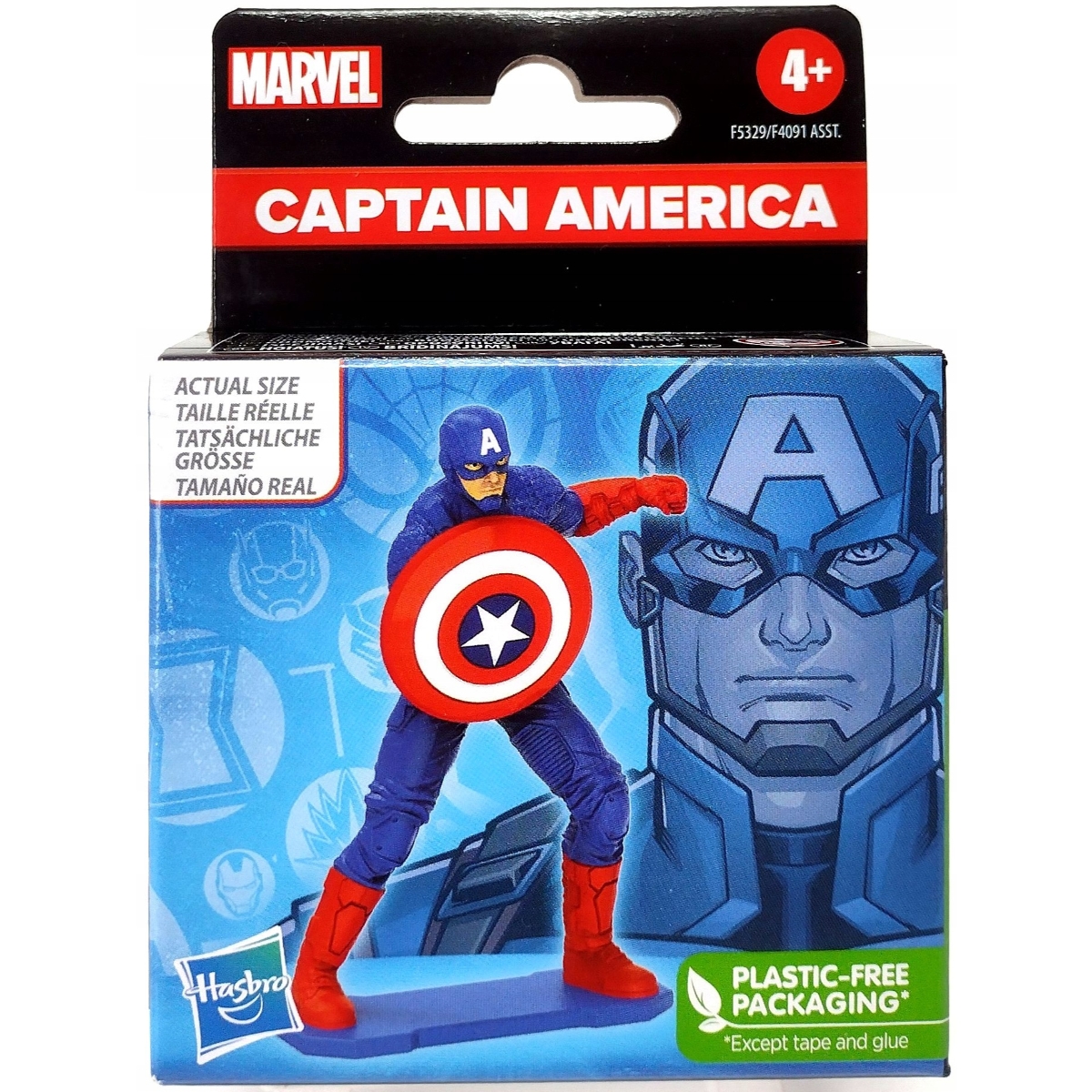 Marvel 2.5" Captain America Character Action Figure Unisex, 5-7 Years