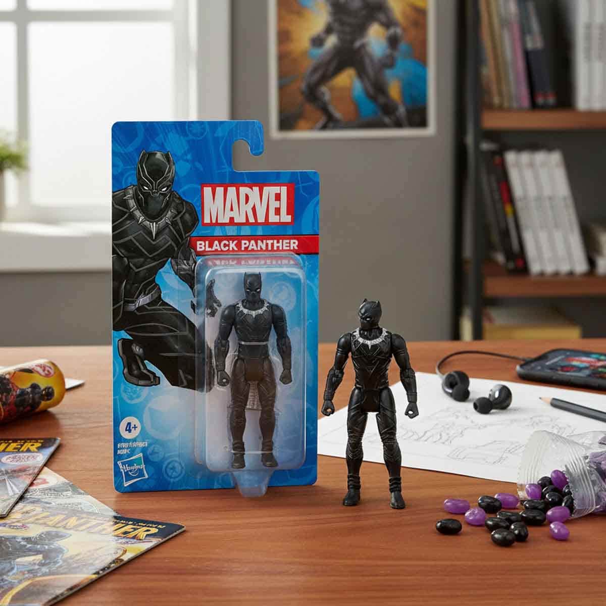 Marvel 3.75″ Avengers Black Panther Action Figure Unisex, 5-7 Years