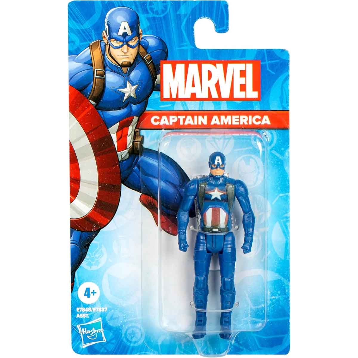 Marvel 3.75″ Avengers Captain America Action Figure Unisex, 5-7 Years