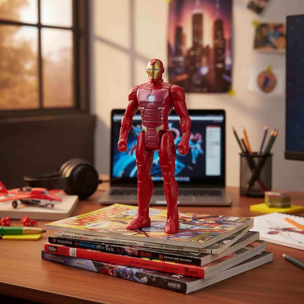 Marvel 3.75″ Avengers Iron Man Action Figure Unisex, 5-7 Years