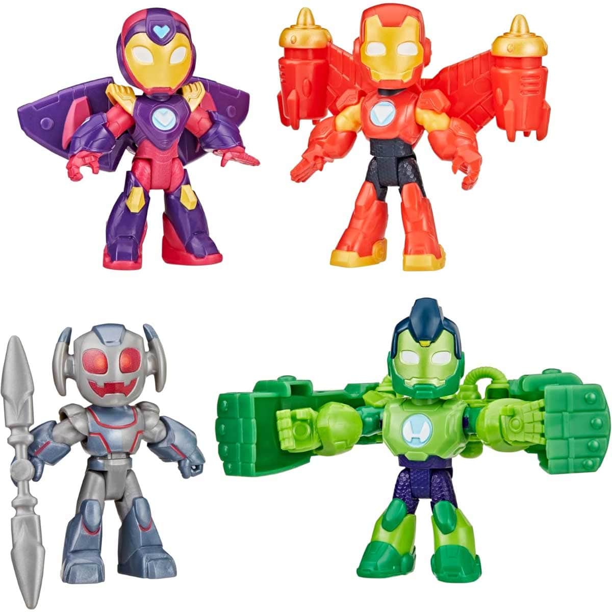 Marvel 4-Piece Iron Man Armor Action Figure Set Unisex, 3-4 Years