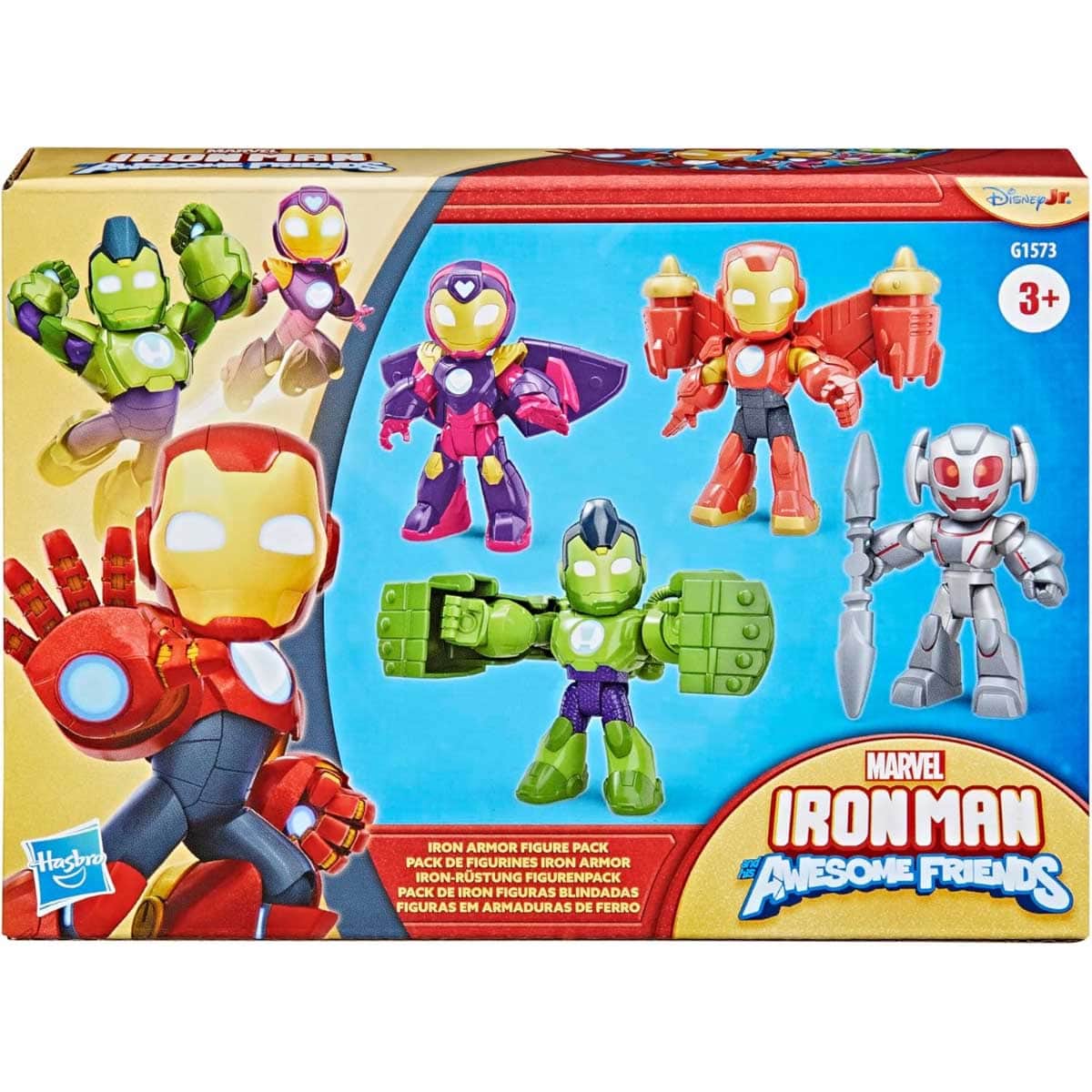 Marvel 4-Piece Iron Man Armor Action Figure Set Unisex, 3-4 Years