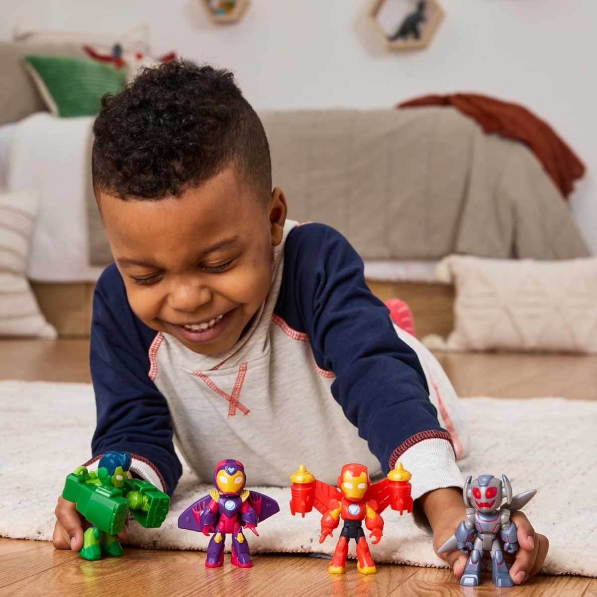 Marvel 4-Piece Iron Man Armor Action Figure Set Unisex, 3-4 Years