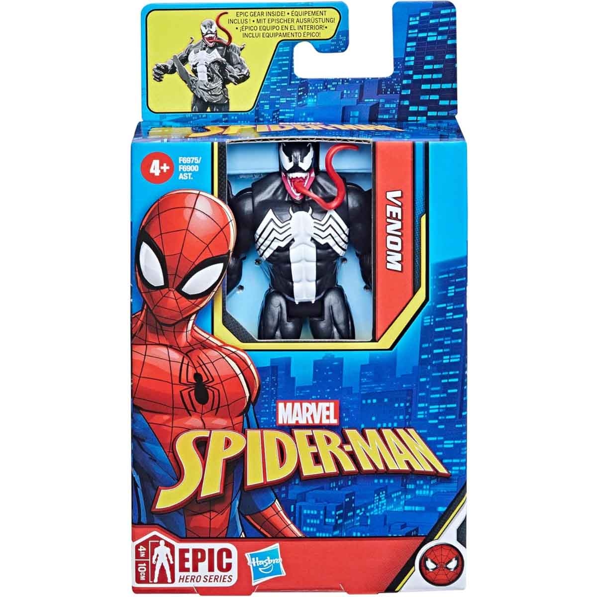 Marvel 4″ Spider-Man Epic Hero Series Venom Action Figure Unisex, 5-7 Years