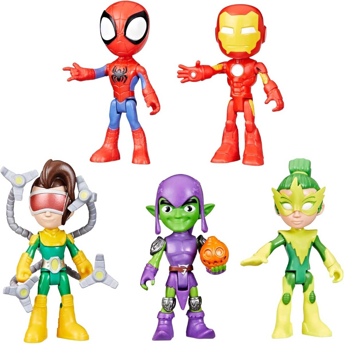 Marvel 5-Piece Spidey & His Amazing Friends & Foes Action Figure Set Unisex, 3-4 Years
