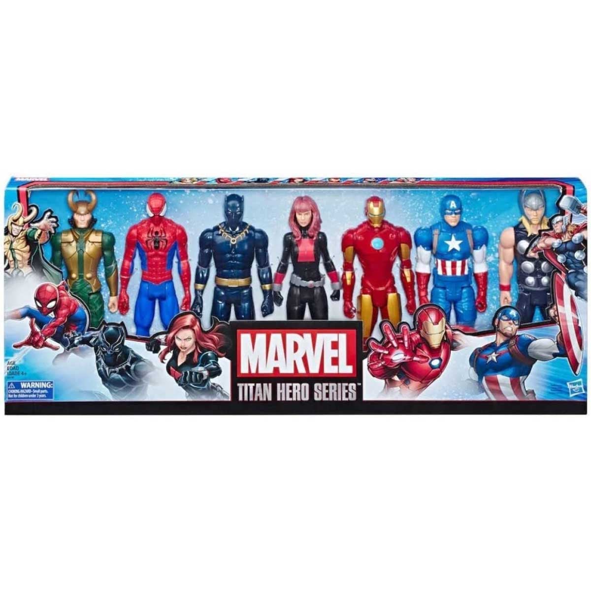 Marvel 7-Piece Avengers Titan Heroes Multipack Collection Action Figure Set Unisex, 5-7 Years