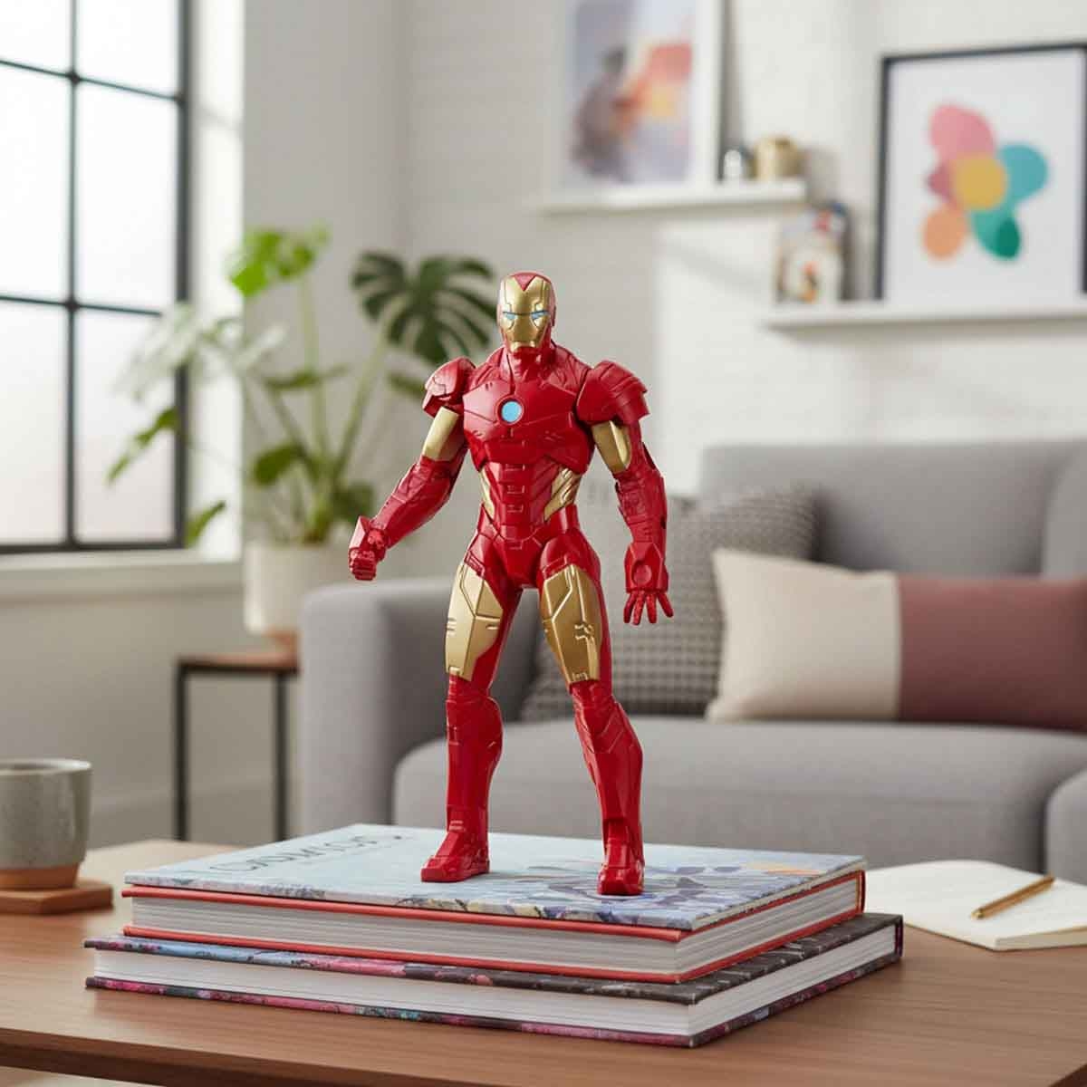 Marvel 9.5″ Iron Man Action Figure Unisex, 3-4 Years