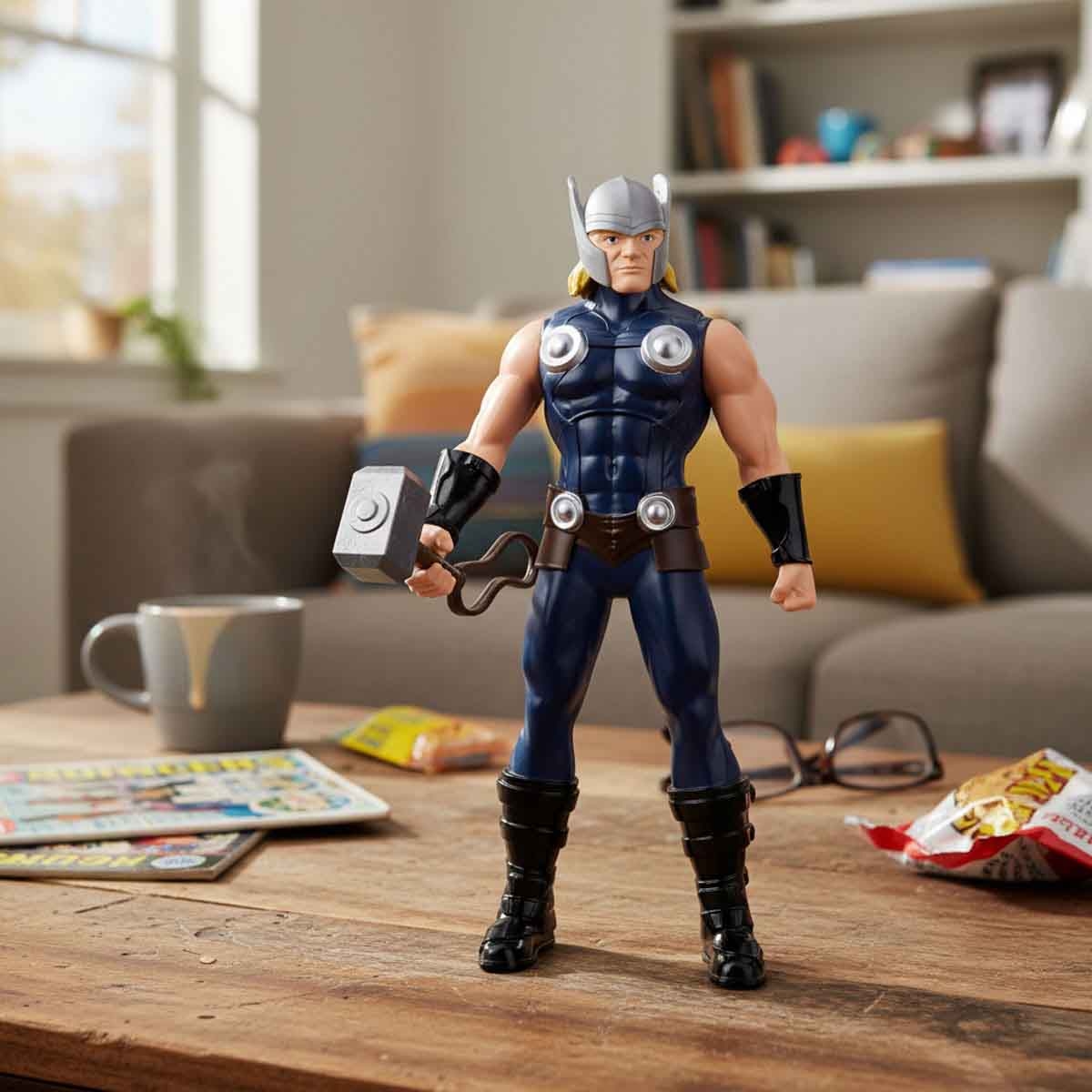 Marvel 9.5″ Olympus Thor Action Figure Unisex, 3-4 Years