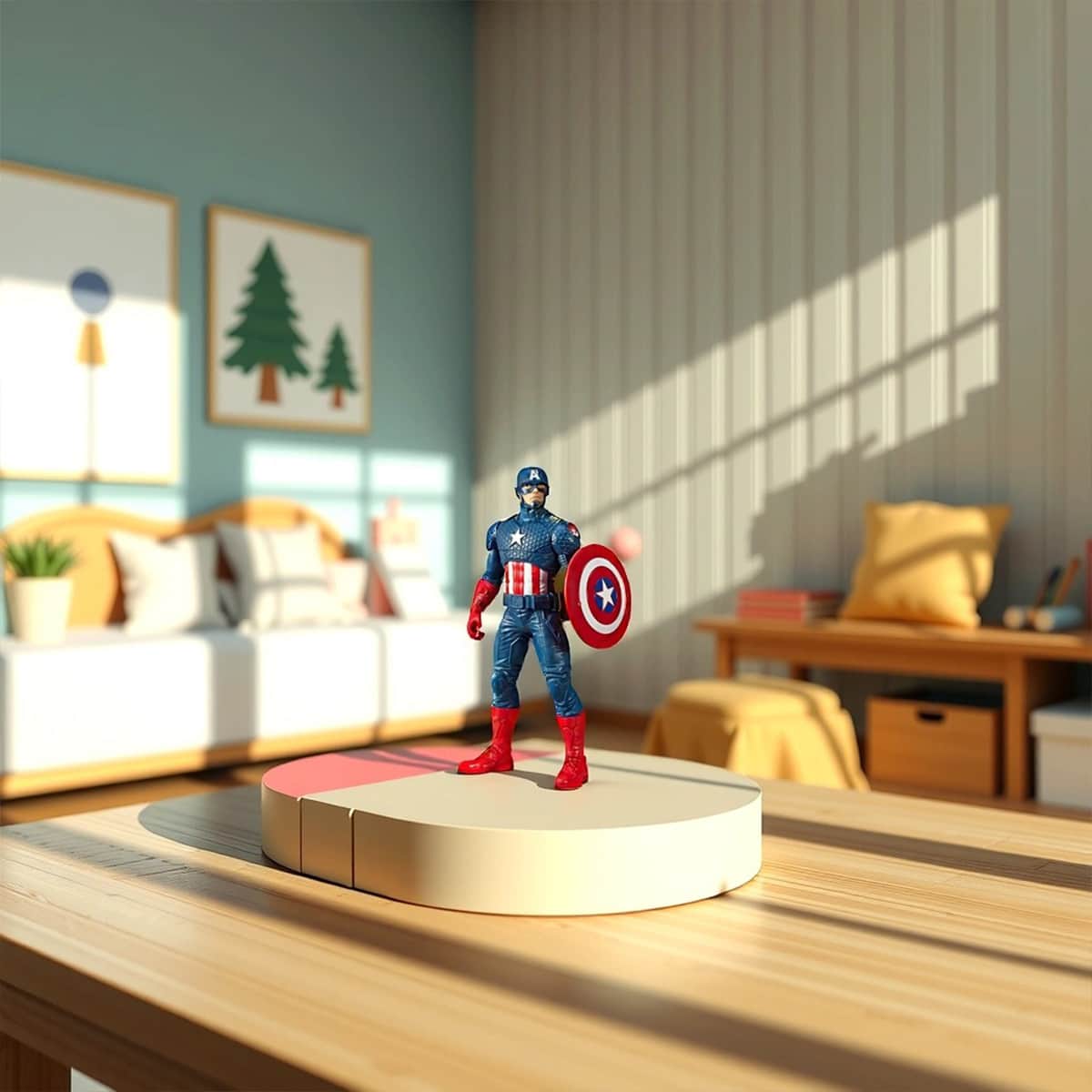 Marvel 9.5″ Captain America Action Figure Unisex, 3-4 Years