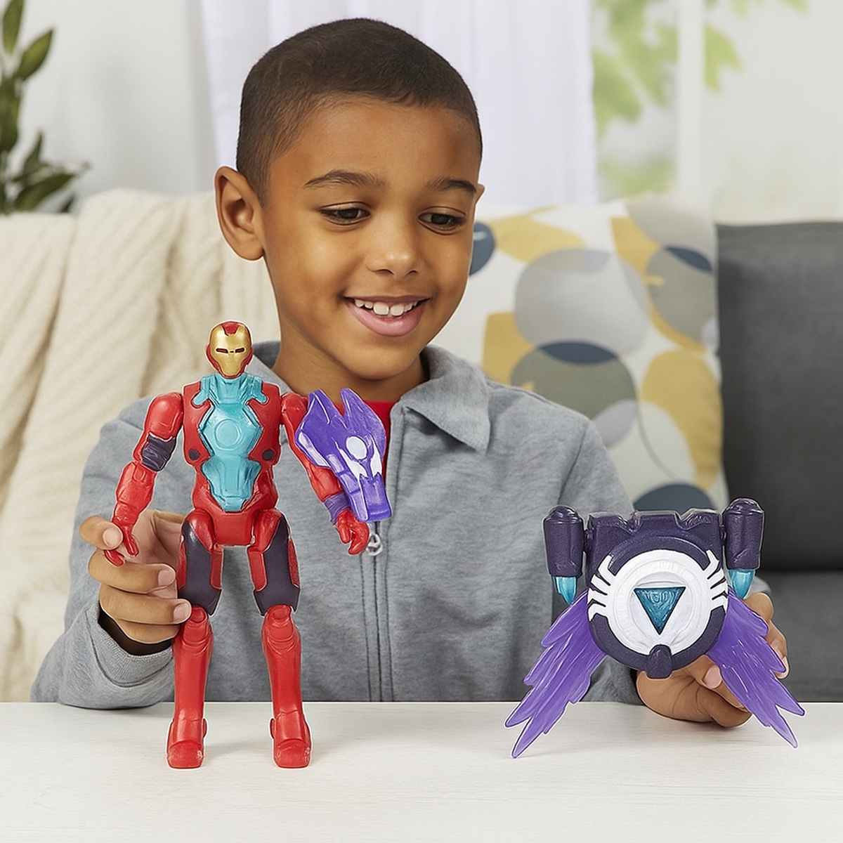 مارفل أفنجرز مجسم آيرون مان أنتي فينوم 4 إنش، للجنسين، من عمر 5 إلى 7 سنوات