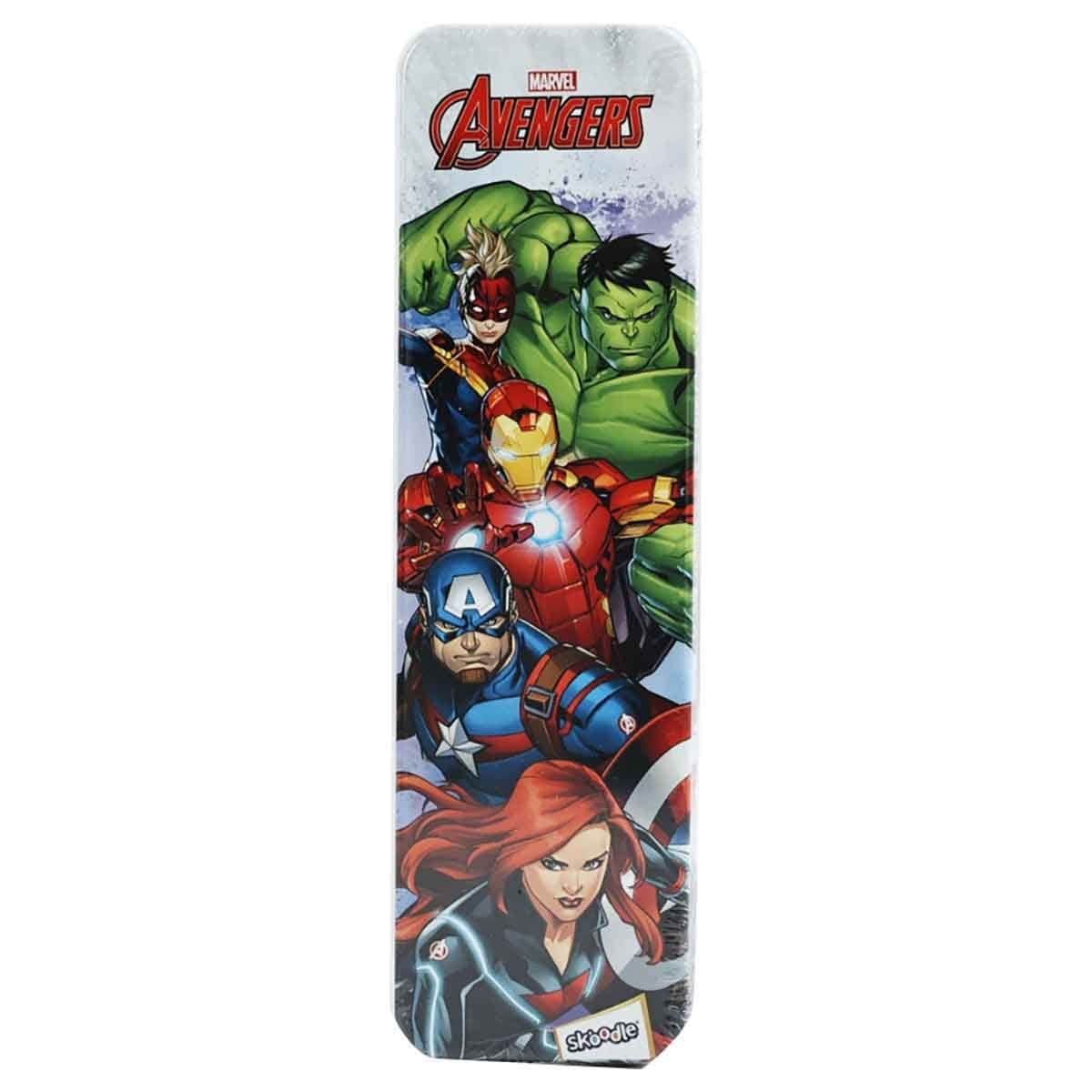 Marvel Avengers Activity Book + Grab & Go + Mini Play Pack + Coloring Pack with Pencil Box & Stickers Bundle
