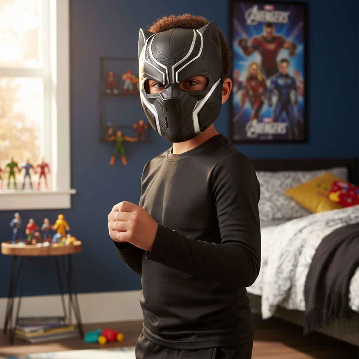 Marvel Avengers Black Panther Hero Mask Unisex, 5-7 Years