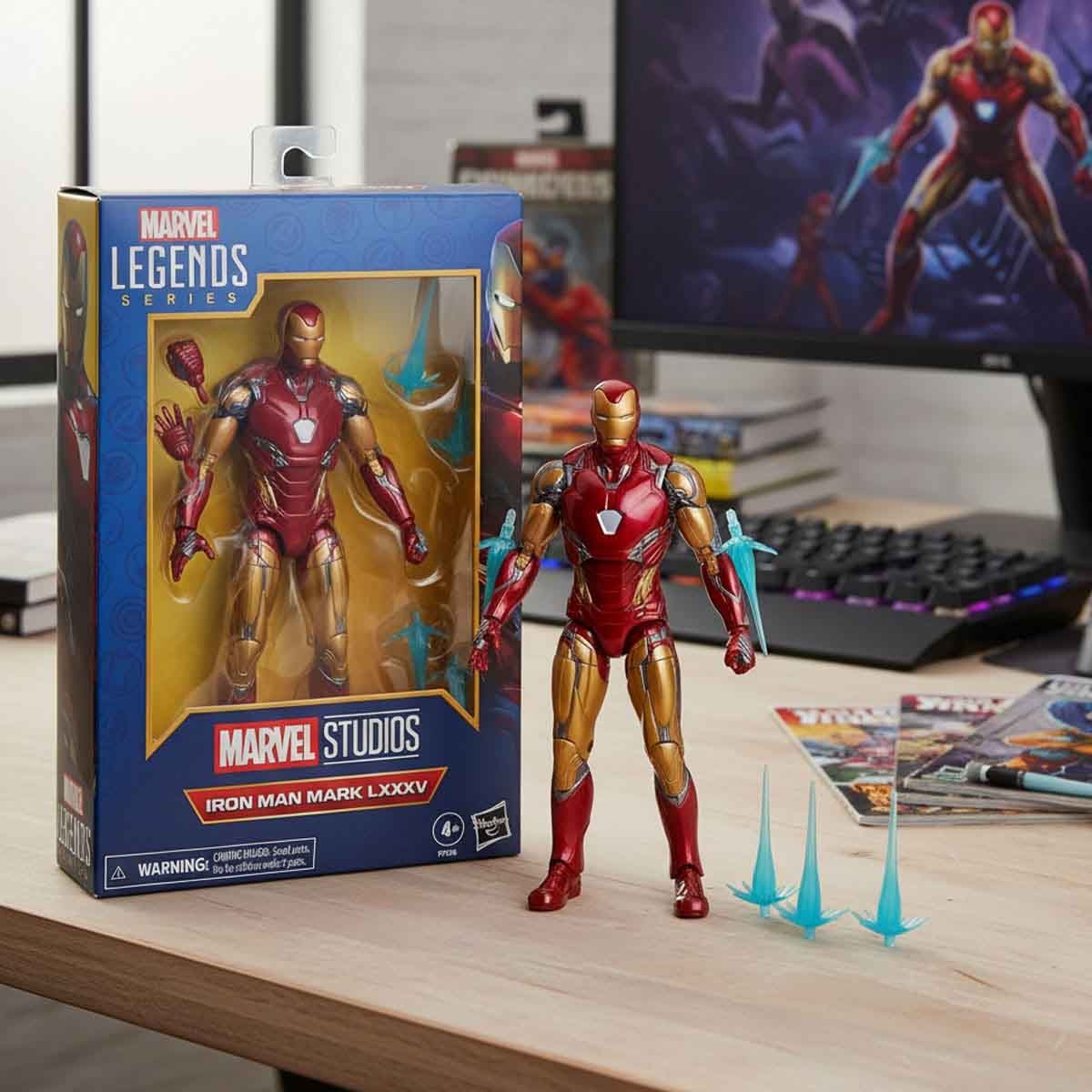 Marvel Avengers Legends Iron Man Mark LXXXV Action Figure Unisex, 5-7 Years