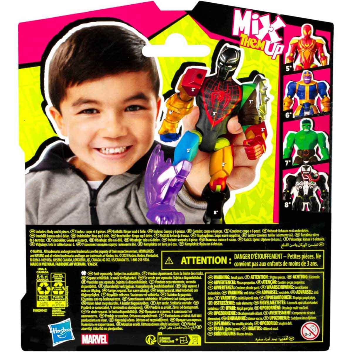 Marvel Avengers MixMashers Black Panther Action Figure Unisex, 5-7 Years