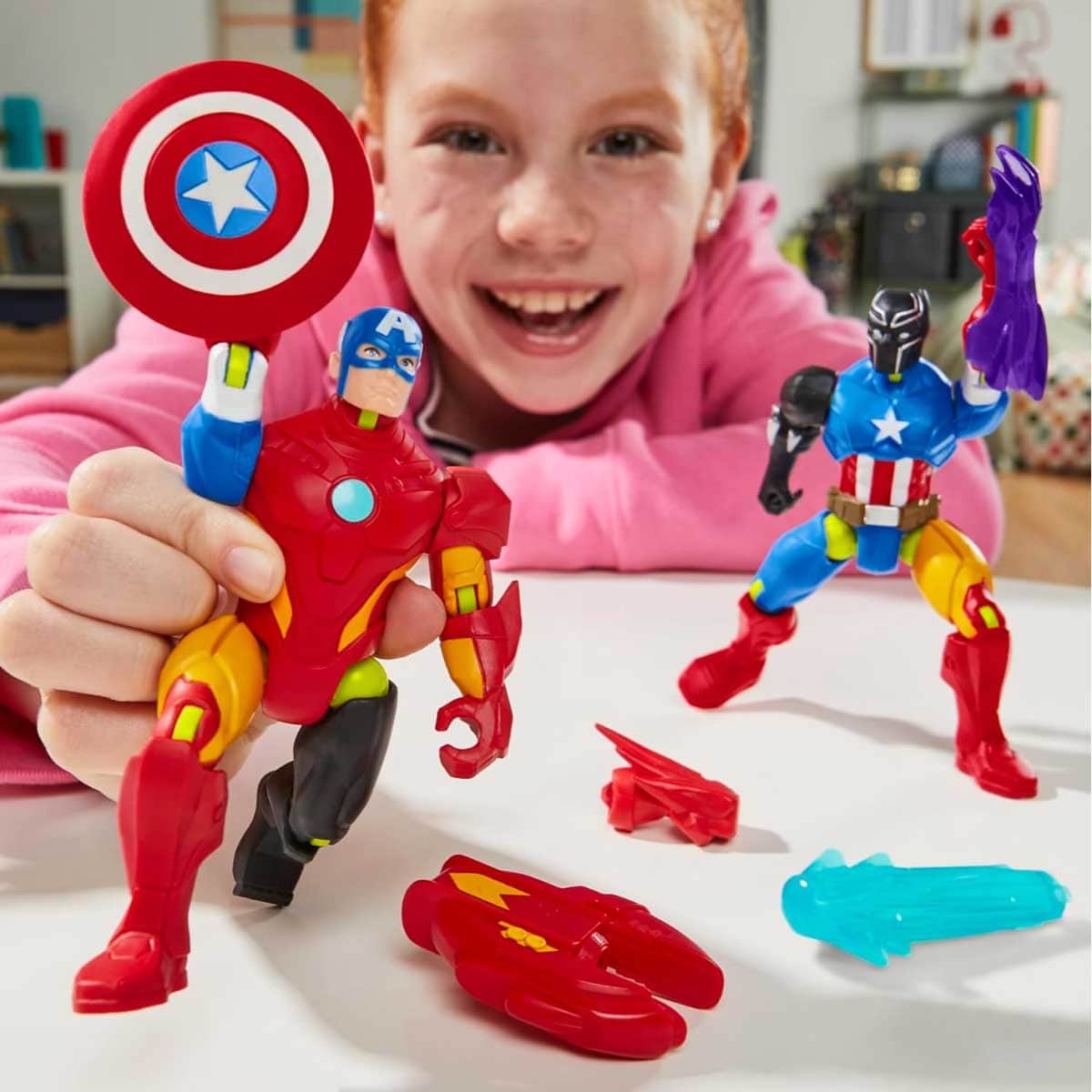 Marvel Avengers MixMashers Captain America Action Figure Unisex, 5-7 Years